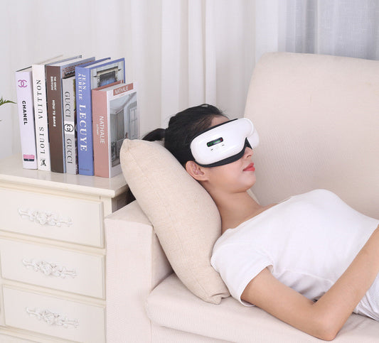 Solen Sleep™ Smart Eye Massager – Wireless Heat & Air Compression Relaxation Mask